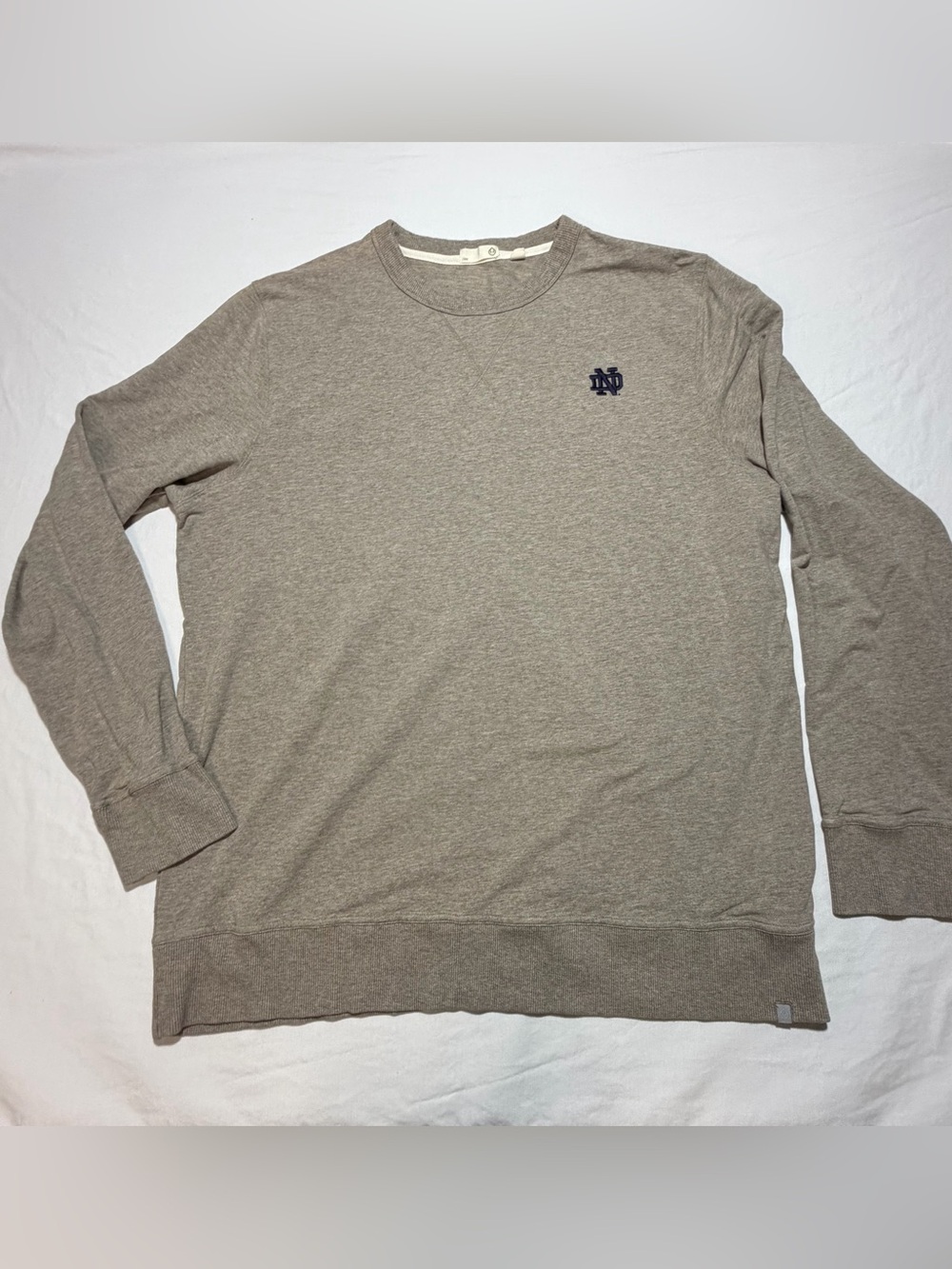 TASC sweatshirt with Notre Dame embroidery